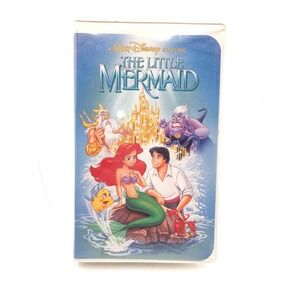 Rare Disney The Little Mermaid VHS 1989 Black Diamond Edition Banned Cover